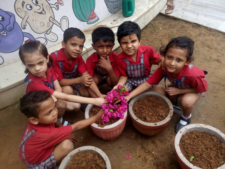 Children with Mural